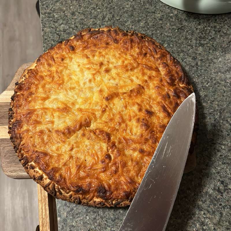 Cooked Red Baron Pizza