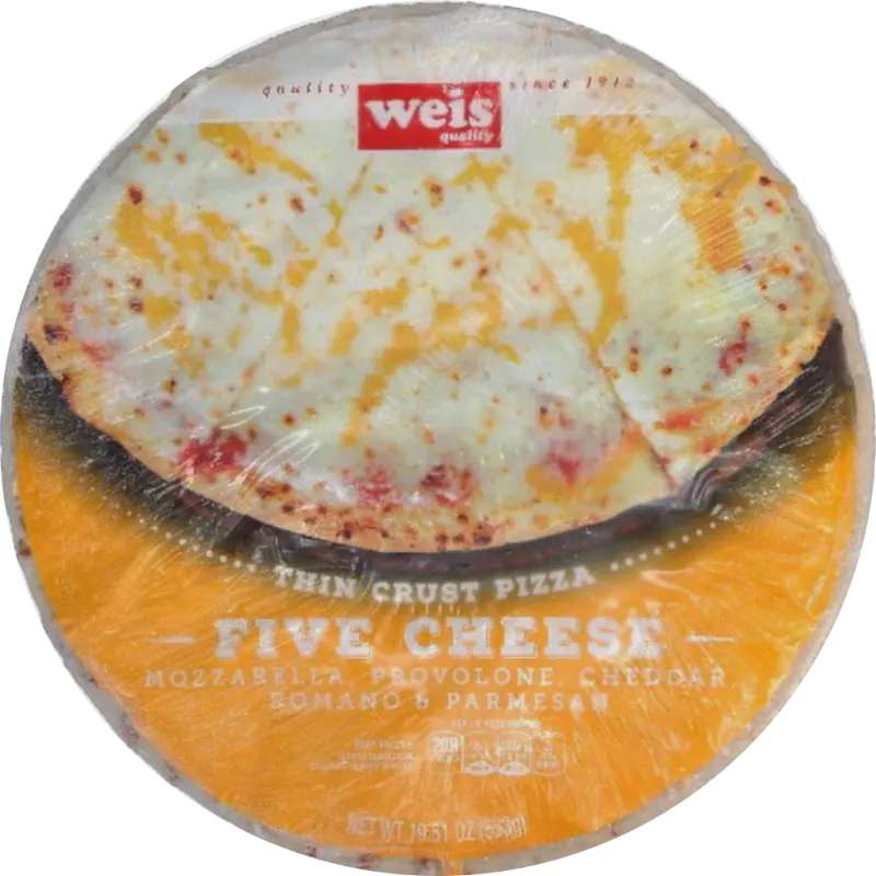 Weis pizza brand box art